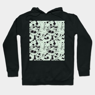 Black watercolor brush strokes Hoodie